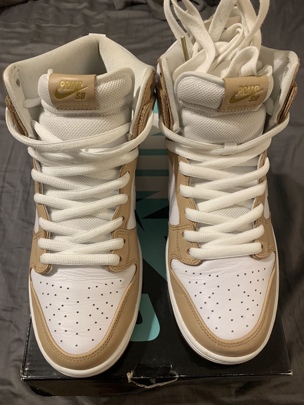 image of Nike Sb Dunk High Trd Qs X Premier “Win Some Lose Some” Shoes in White, Men's (Size 10)