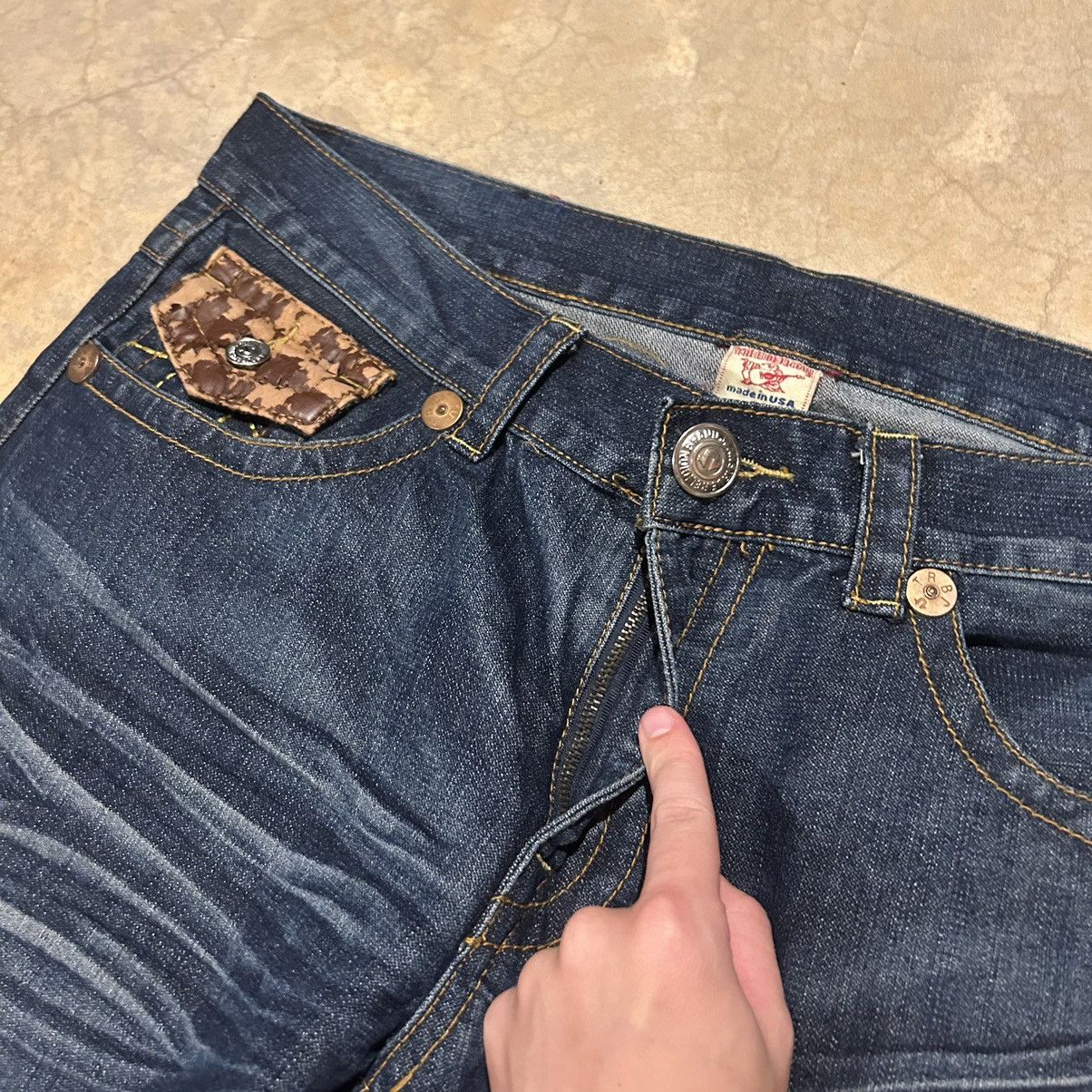 True Religion Crazy Vintage Y2K True Religion Leather Pocket Jeans Cyber Size US 36 / EU 52 - 6 Thumbnail