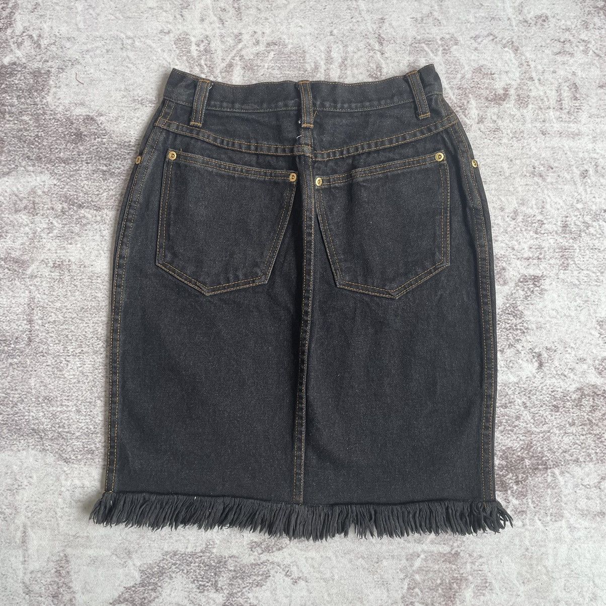 Designer × Jean Paul Gaultier × Vintage Vintage Junior Gaultier Denim Skirt Size 24" / US 00 / IT 34 - 2 Thumbnail