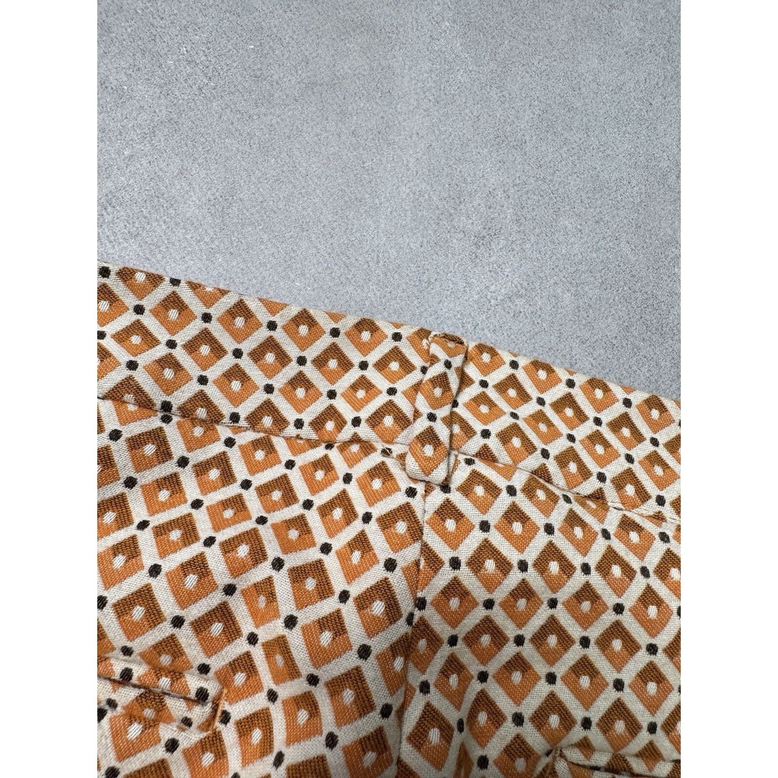 Weekend Max Mara WEEKEND MAX MARA Orange Patterned Papaya Trousers Size 26" / US 2 / IT 38 - 20 Thumbnail