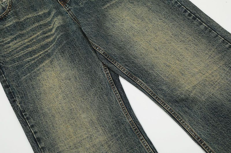 Vintage American retro distressed loose-fitting flared jeans Size US 32 / EU 48 - 5 Thumbnail