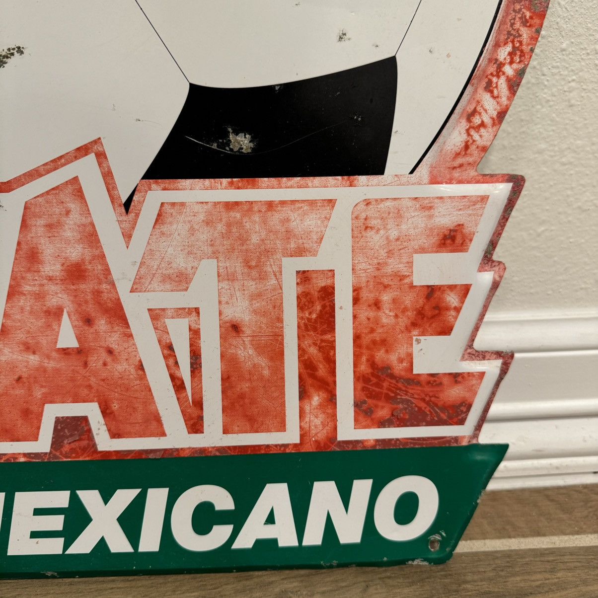 Other Tecate “Futbol Mexicano” 22x20in Tin Mexico Soccer Beer Sign Size ONE SIZE - 5 Thumbnail