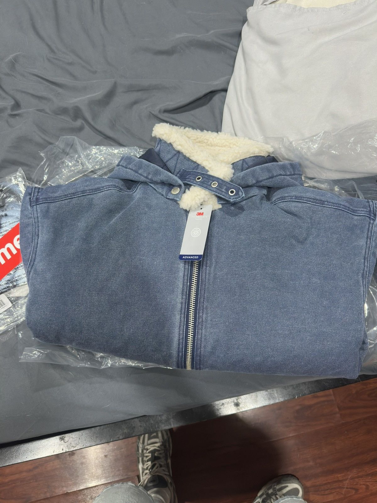 Supreme Supreme FW25 faux shearling lined bomber jacket Size US S / EU 44-46 / 1 - 1 Thumbnail