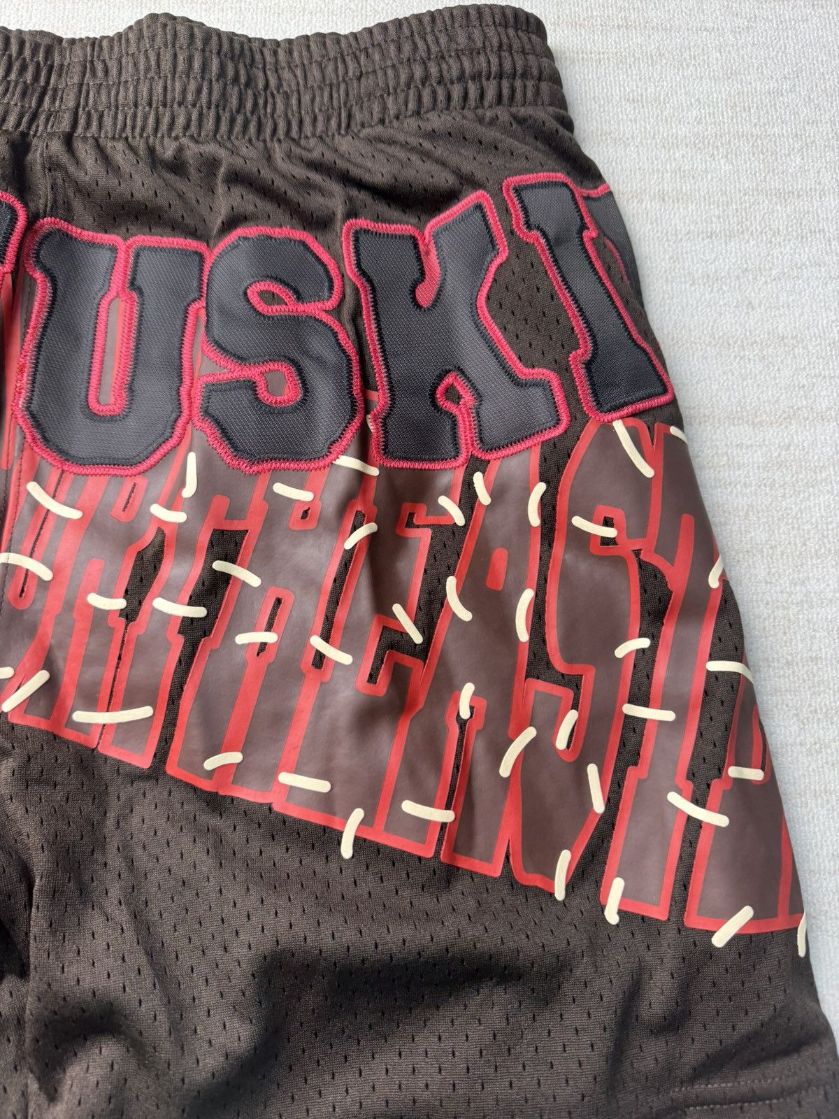 Mitchell & Ness × Travis Scott Northeastern huskies shorts Size US 36 / EU 52 - 2 Thumbnail