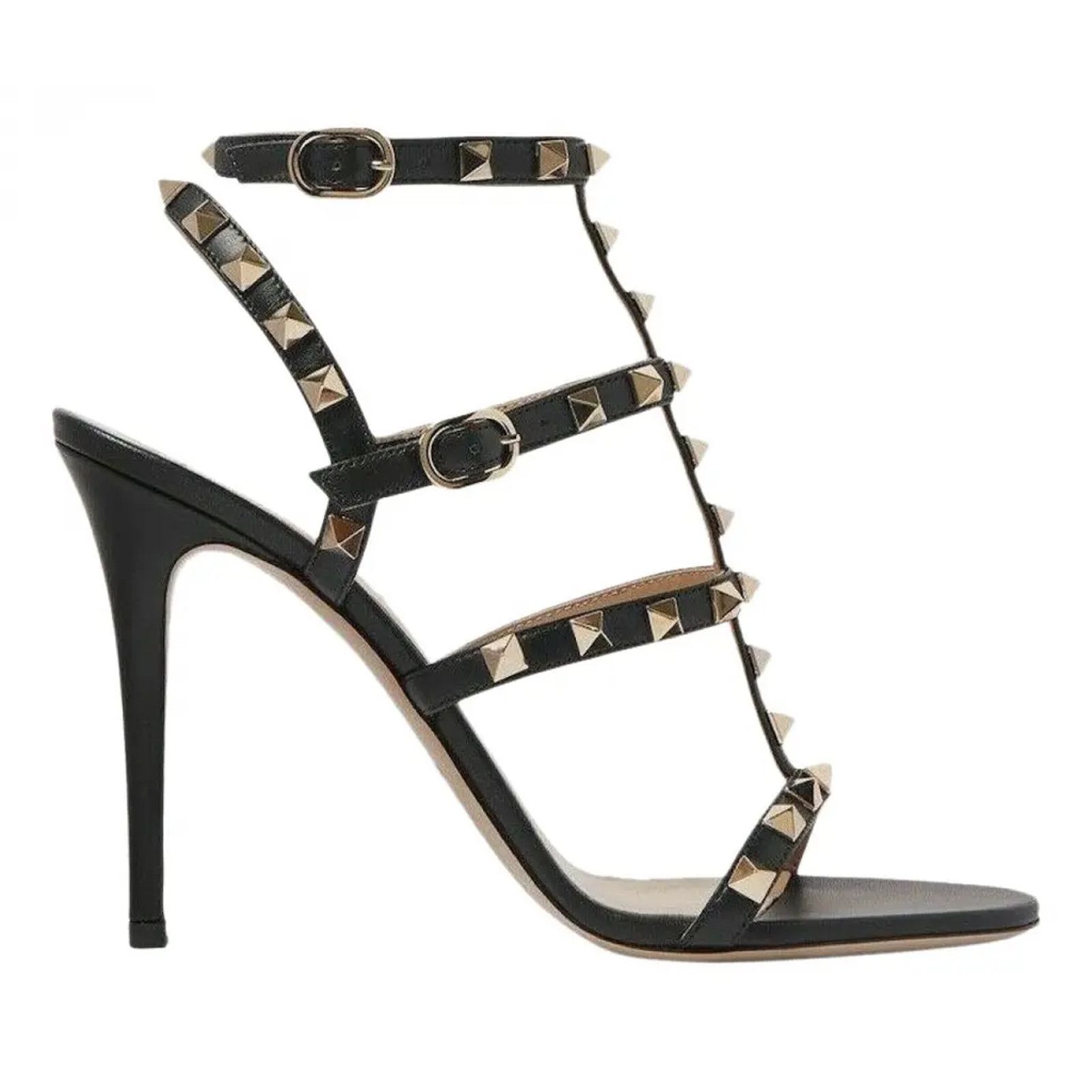 Valentino Rockstud 105 Stud Caged Ankle Strap Sandal Heel Pump 40 Size US 10 / IT 40 - 1 Thumbnail