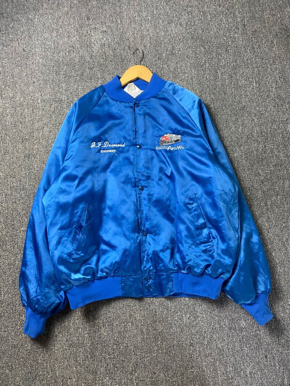Japanese Brand West Ark Brand Embroidered Satin Bomber Jacket (203) Size US L / EU 52-54 / 3 - 1 Thumbnail