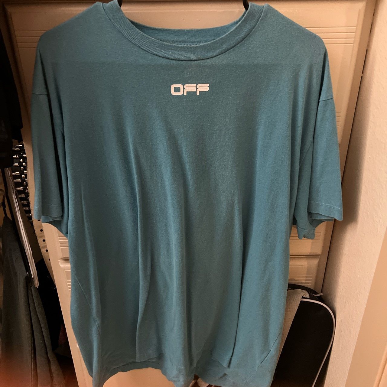 image of Off White Blue Offwhite Tshirt, Men's (Size Small)