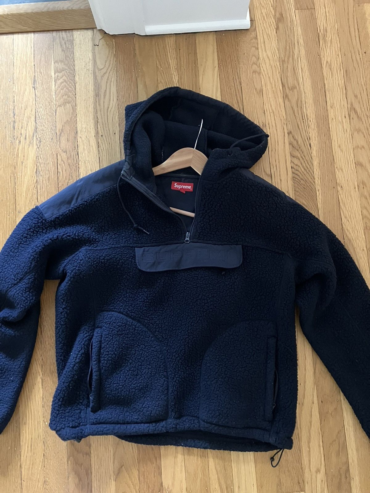 Supreme Supreme FW1 7 Polartec Half Zip Fleece Navy Size US M / EU 48-50 / 2 - 2 Thumbnail