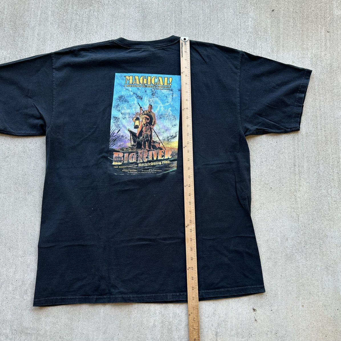 Band Tees × Vintage Vintage Big River Adventures Of Huckleberry Finn T Shirt Size US XL / EU 56 / 4 - 8 Thumbnail