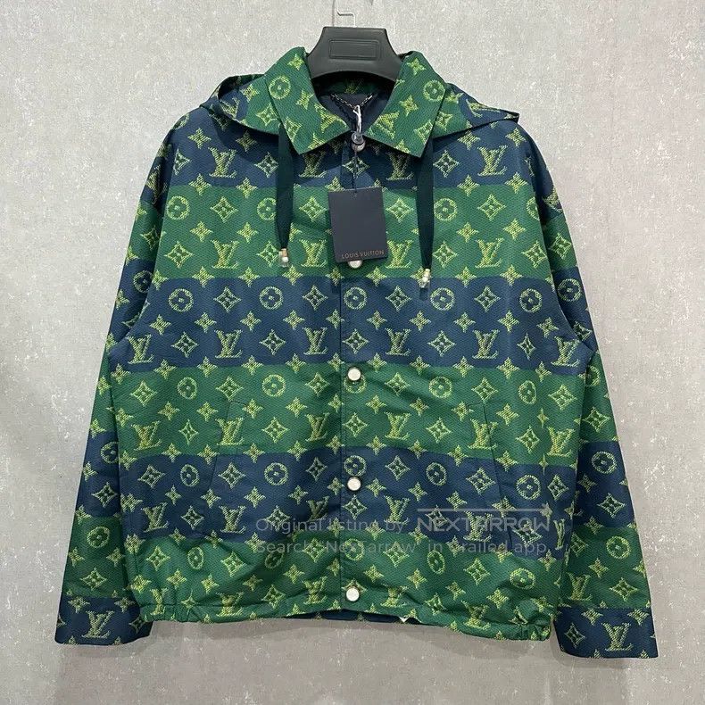 Louis Vuitton Louis Vuitton Full-print stripe hooded detachable jacket Size US S / EU 44-46 / 1 - 1 Thumbnail