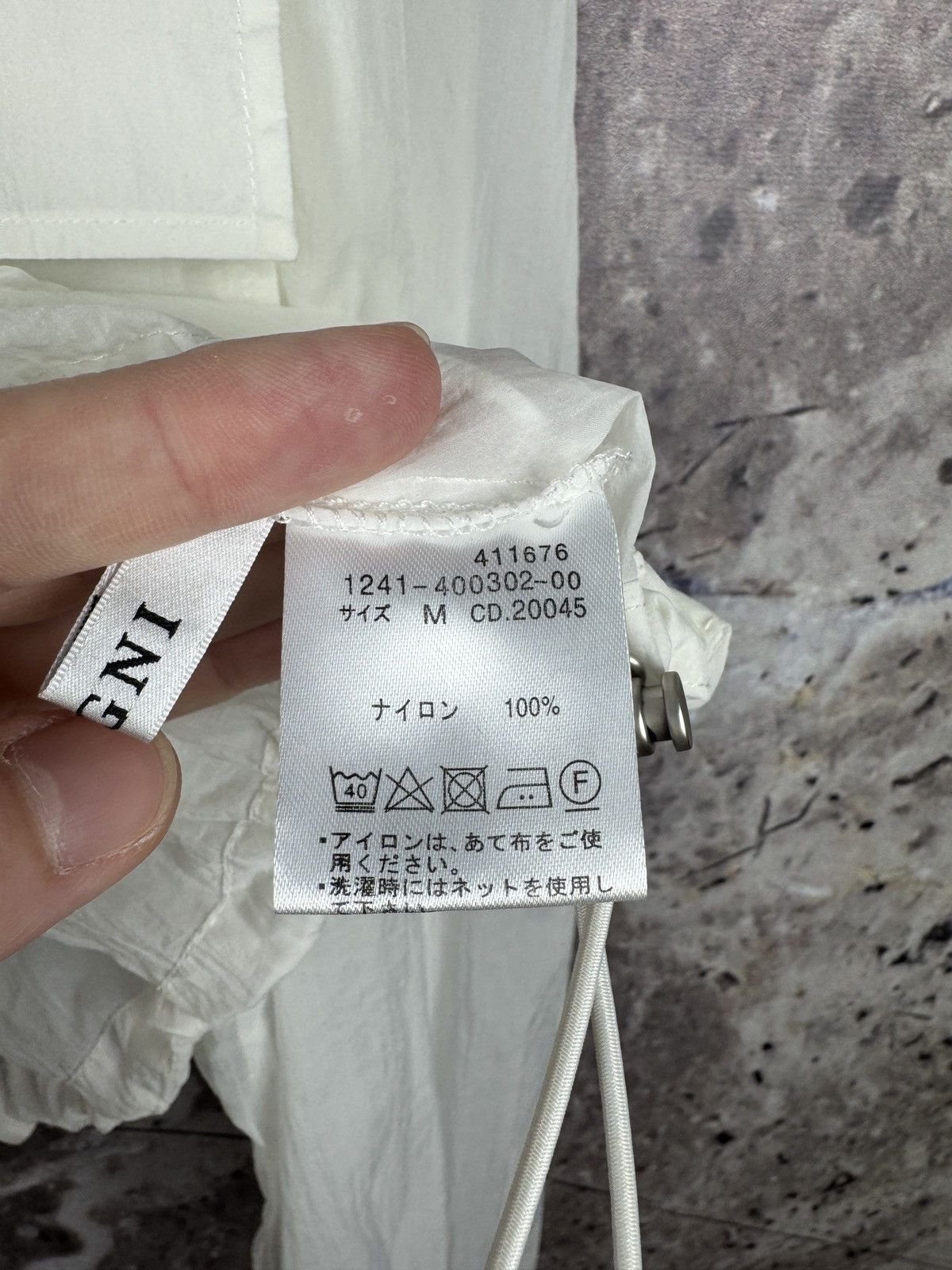 Other Ingni Sheer Cropped Zip Jacket White Lightweight Pocket Deta Size M / US 6-8 / IT 42-44 - 8 Thumbnail