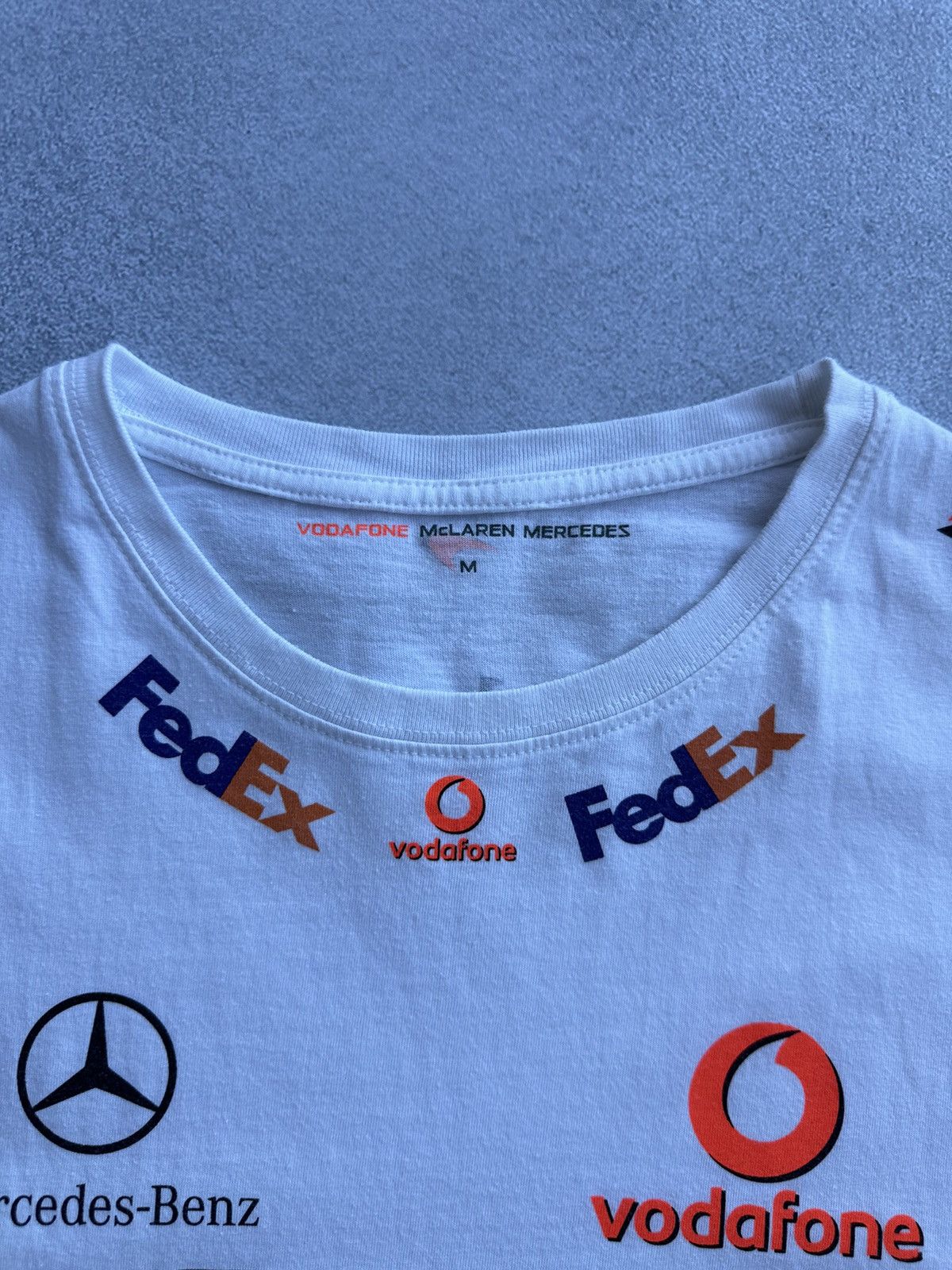 Formula 1 × Vintage Vodafone McLaren Mercedes Formula Uno Racing T-shirt Size US M / EU 48-50 / 2 - 6 Thumbnail
