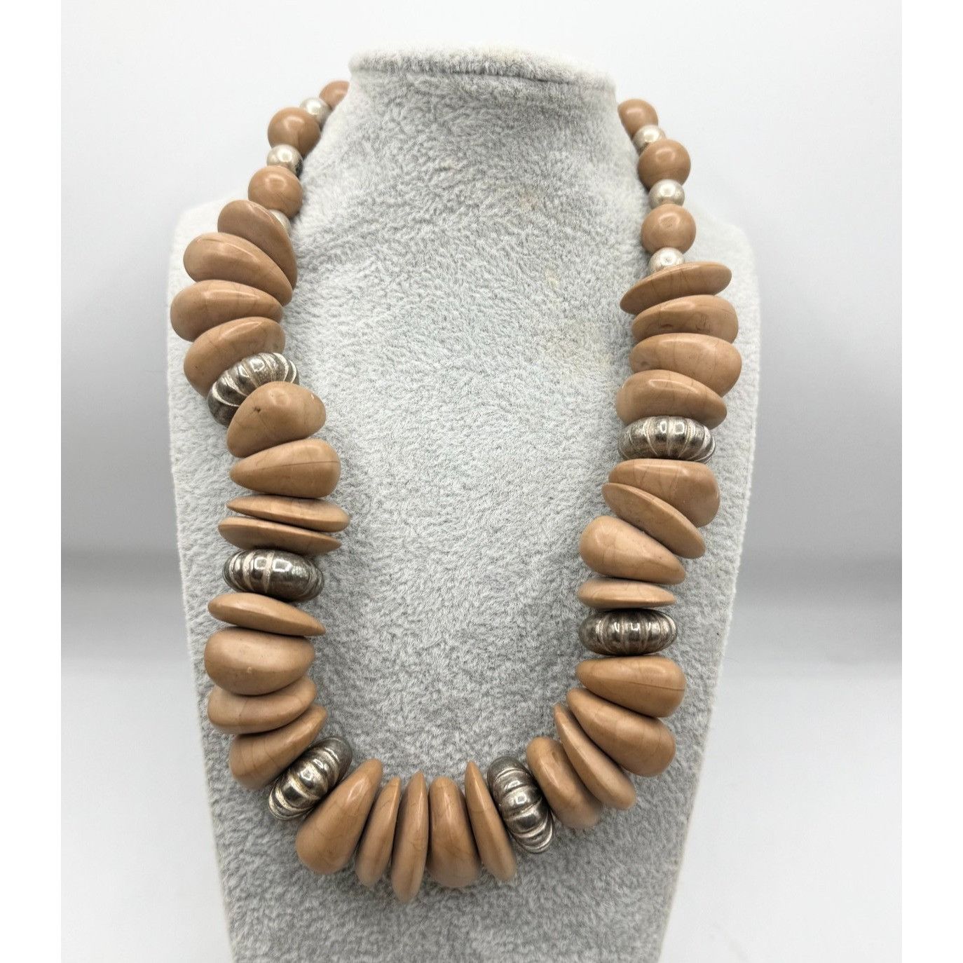 Vintage Vintage beaded wood collar necklace Size ONE SIZE - 1 Thumbnail
