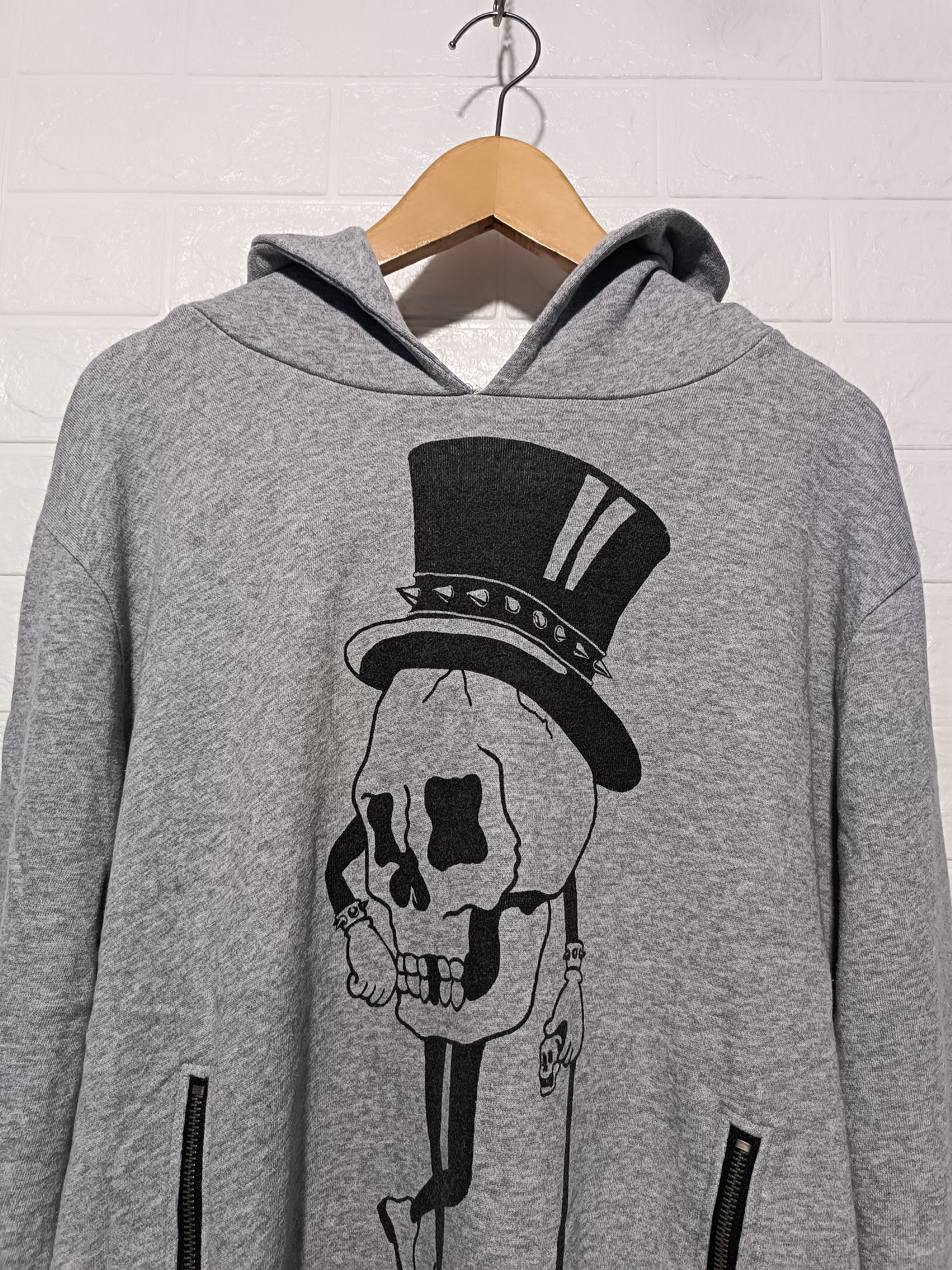 Japanese Brand Glad News Skull Head Sweater Hoodie Size US M / EU 48-50 / 2 - 3 Thumbnail