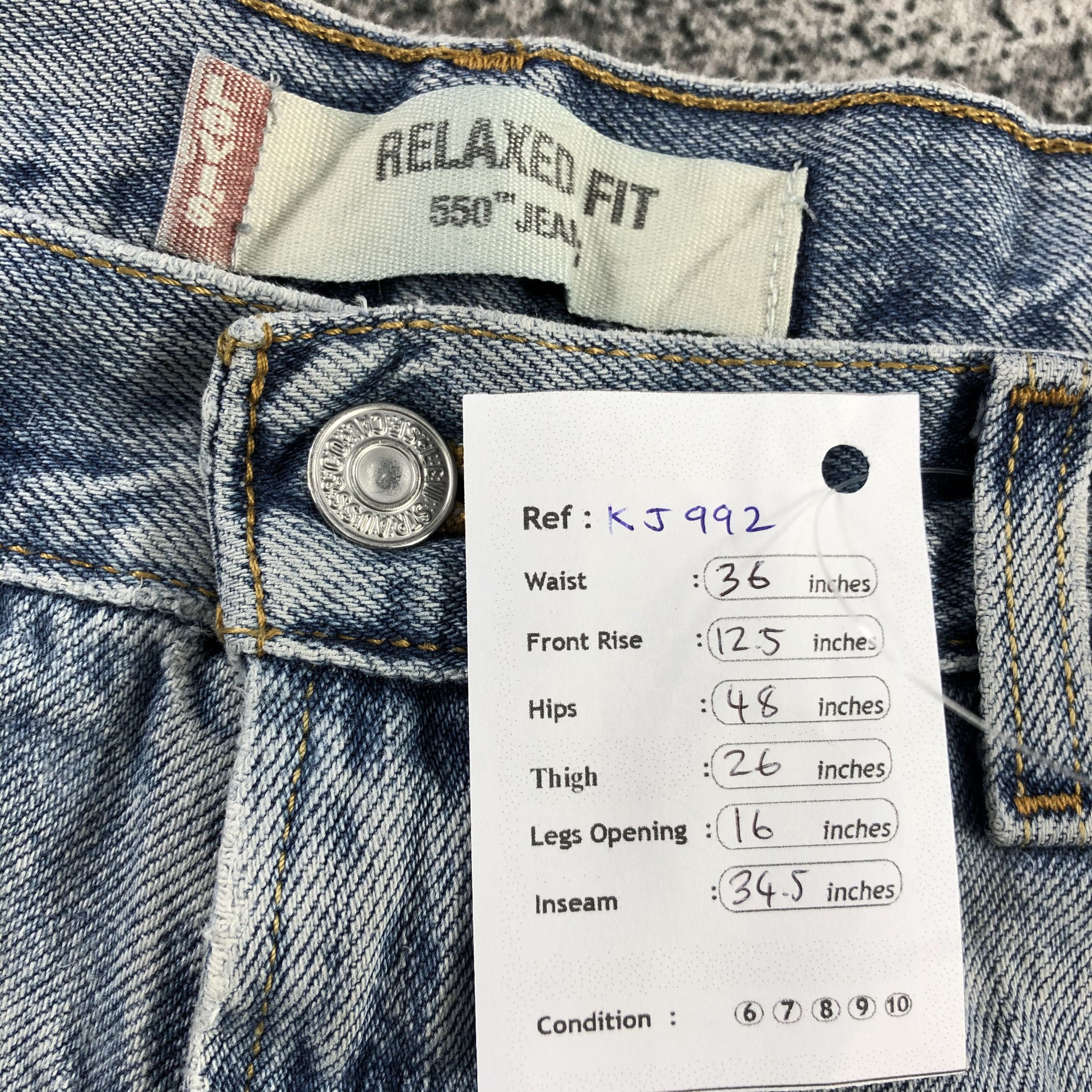 Levi's Vintage Levi's 550 Jeans Medium Wash Denim KJ992 Size US 36 / EU 52 - 16 Thumbnail