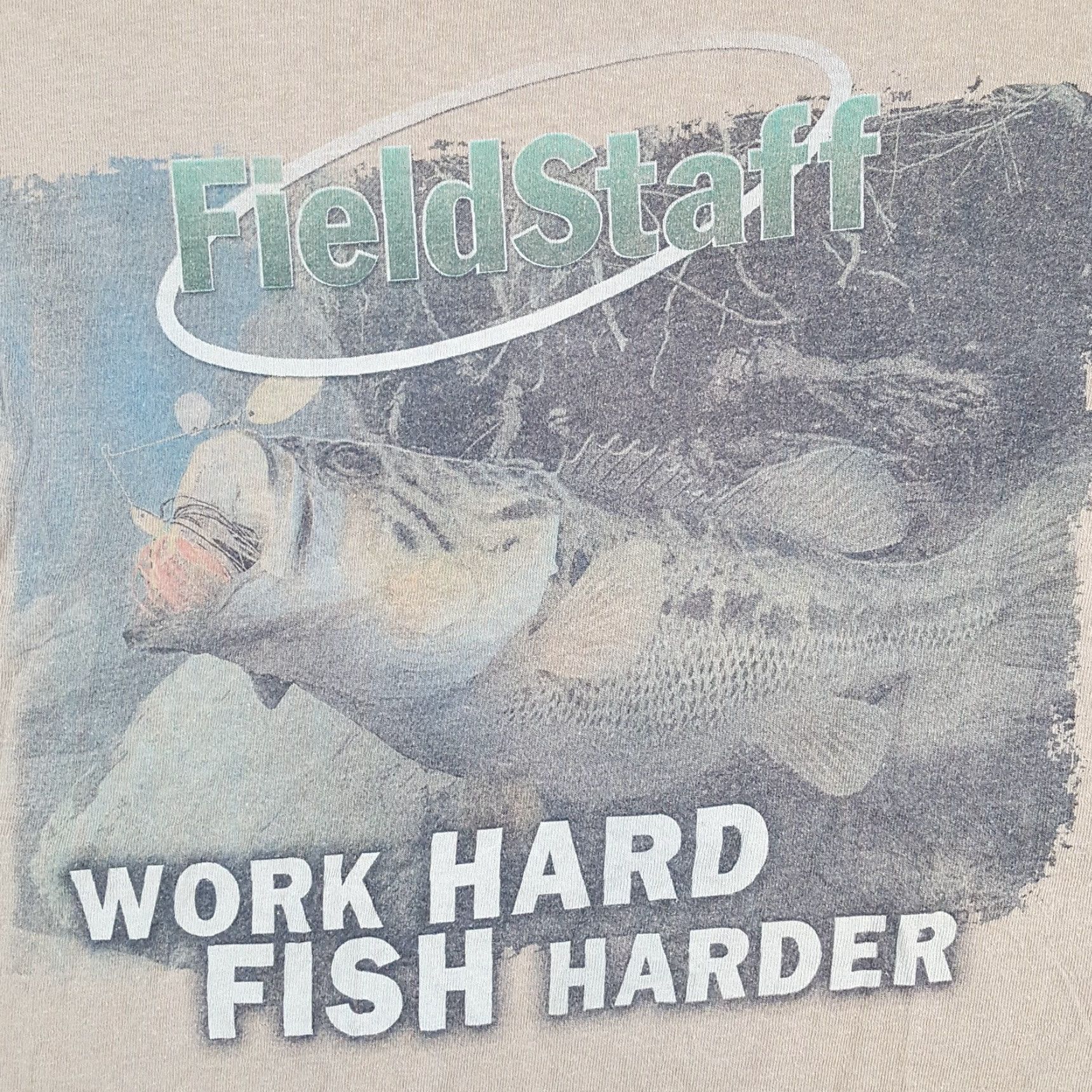 Vintage VINTAGE Mossy Oak Bass Fishing Outdoor Fish Tee Men's Size XL Faded Hunting T Shirt Size US XL / EU 56 / 4 - 7 Thumbnail
