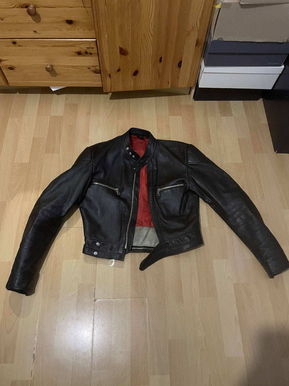 Other Black leather motorcycle jacket Size US S / EU 44-46 / 1 - 4 Thumbnail