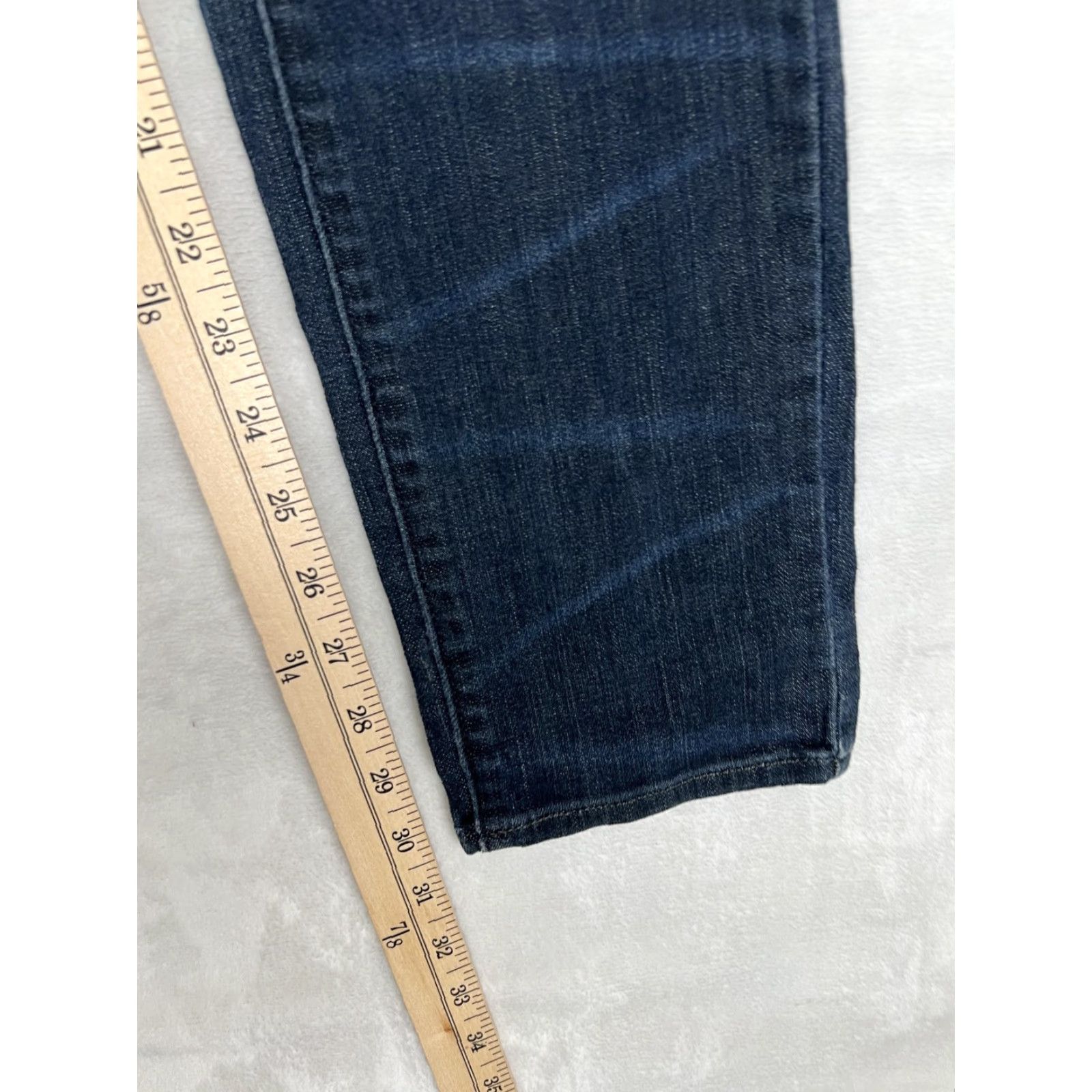 Levi's Levi's Womens Demi Curve Skinny Jeans 28 Blue Dark Wash Mid Rise Slim Denim Size 28" / US 6 / IT 42 - 3 Thumbnail