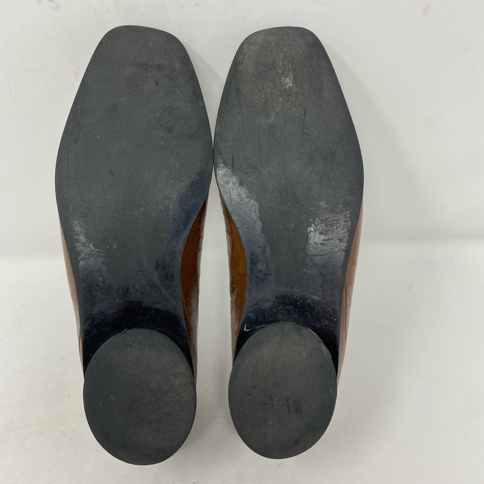 Everlane Everlane Brown Crocodile Embossed Leather Loafers Size 7.5 Size US 7.5 / IT 37.5 - 7 Thumbnail