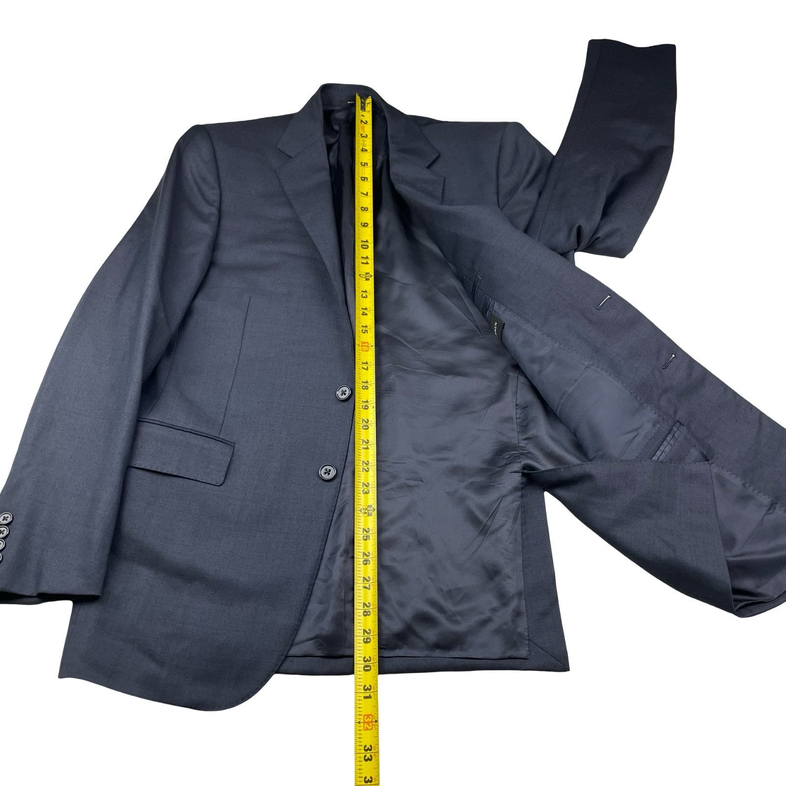 Ralph Lauren Black Label Ralph Lauren Black Label Men's 100% Wool 2-Button Blazer Nav Size 40R - 9 Thumbnail