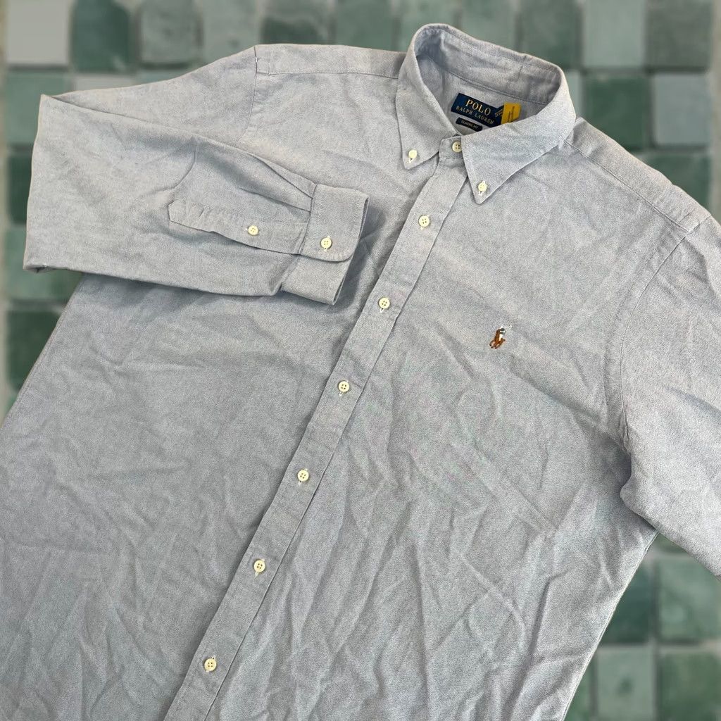 Polo Ralph Lauren Polo Ralph Lauren Oxford Shirt Men XL Blue OCBD Classic Fit Preppy Button-Down Collared Long Sleeve Size US XL / EU 56 / 4 - 1 Thumbnail