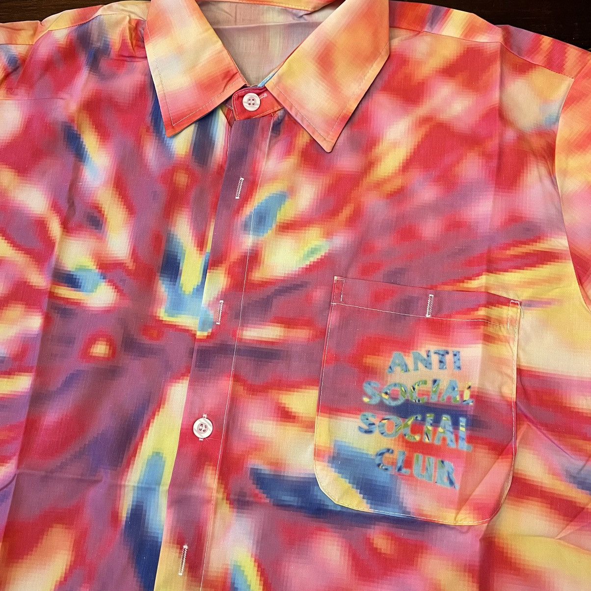 Anti Social Social Club Anti Social Social Club Colorblind Tie Dye Button Up Shirt Size US S / EU 44-46 / 1 - 4 Thumbnail