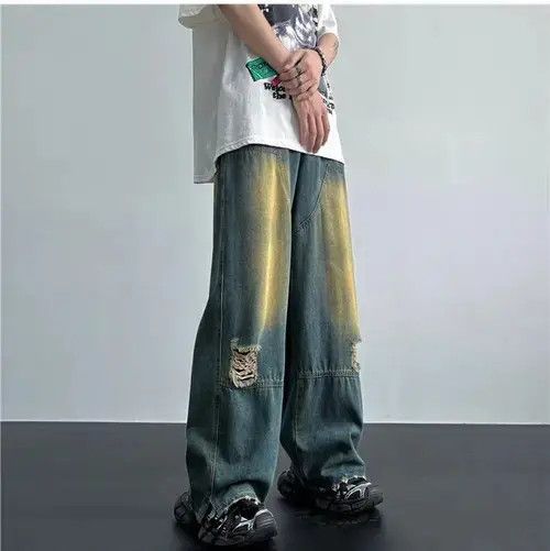 Other Ripped Hole Vintage Blue Jeans Size US 31 - 4 Thumbnail