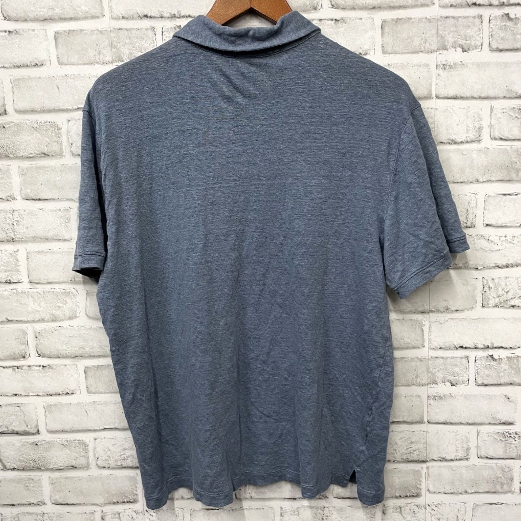 Christian Lacroix Christian Lacroix Polo Shirt Mens XL 100% Linen Blue Polo Shirt XL Mens Blue 100% Linen Size US XL / EU 56 / 4 - 5 Thumbnail