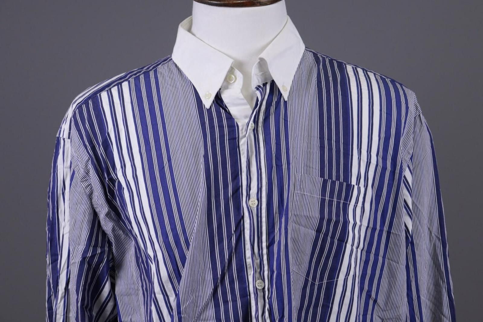 Paul & Shark Men Paul & Shark Yachting Blue Striped Shirt Size 46 Size US M / EU 48-50 / 2 - 2 Thumbnail