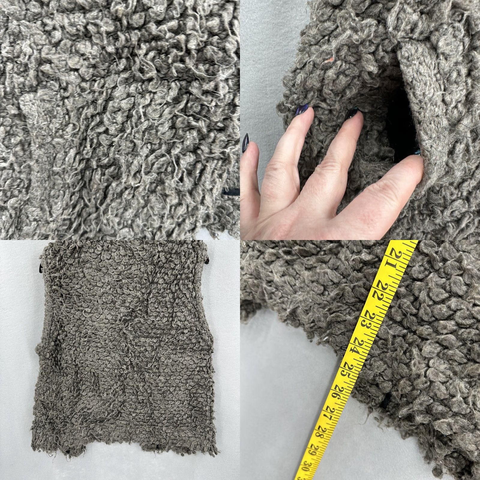 Iro IRO Vest Women's Medium 42 Catleen Chunky Teddy Bear Snap Taupe Boho Cottage Size M / US 6-8 / IT 42-44 - 8 Thumbnail
