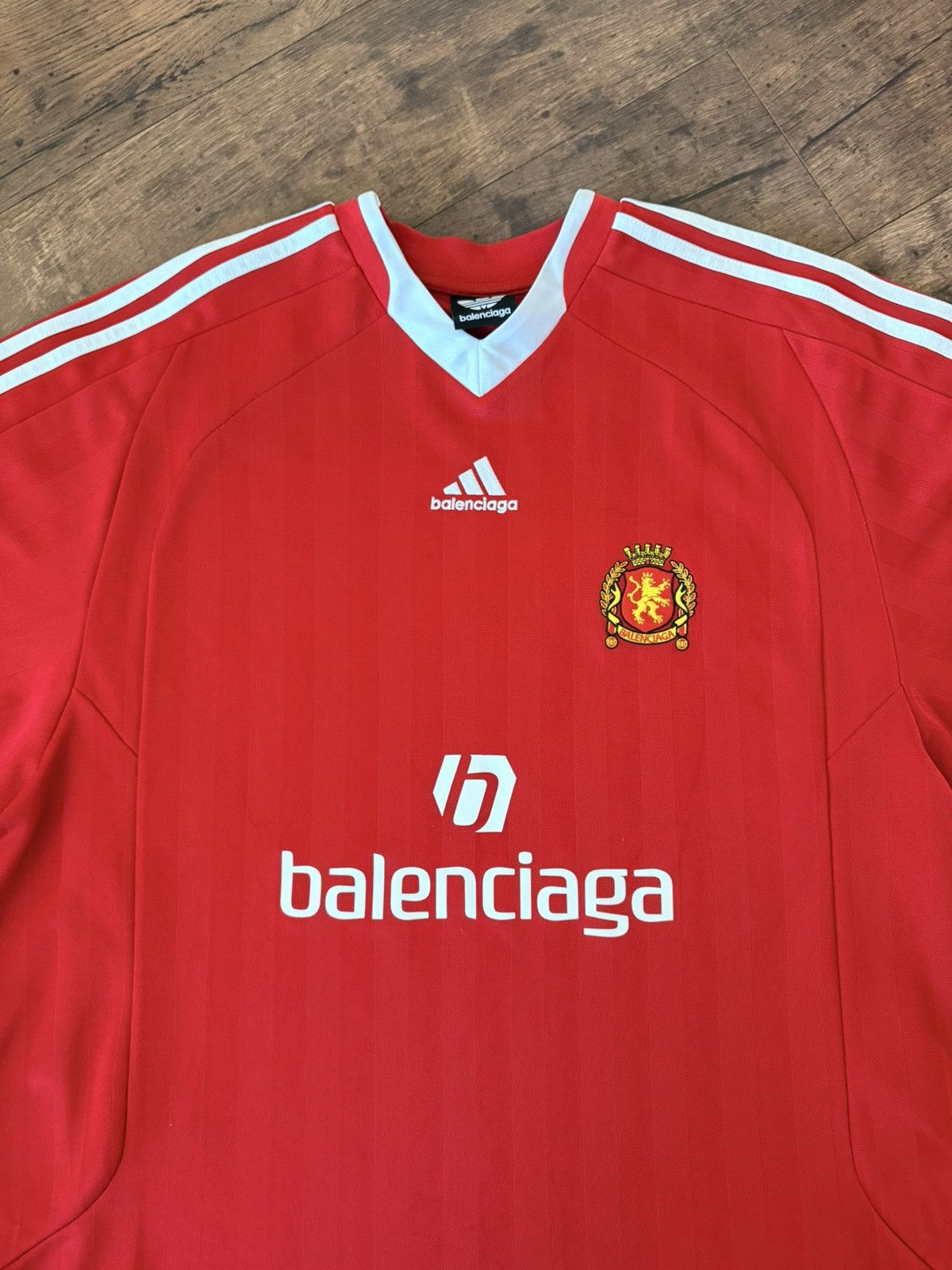 Balenciaga BALENCIAGA X ADIDAS Oversized Soccer Jersey Size US M / EU 48-50 / 2 - 3 Thumbnail
