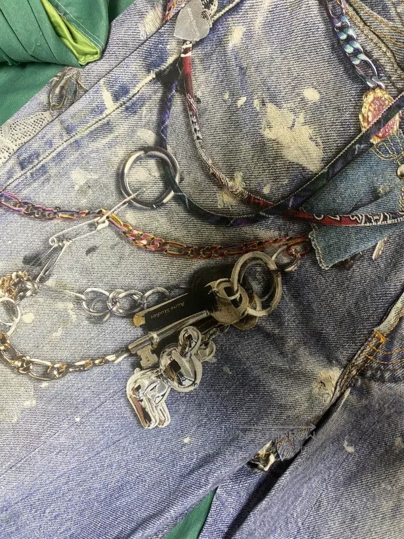 Acne Studios Acne Studios 1981 Chain-Detailed 3D-Printed Jeans Size US 30 / EU 46 - 9 Thumbnail