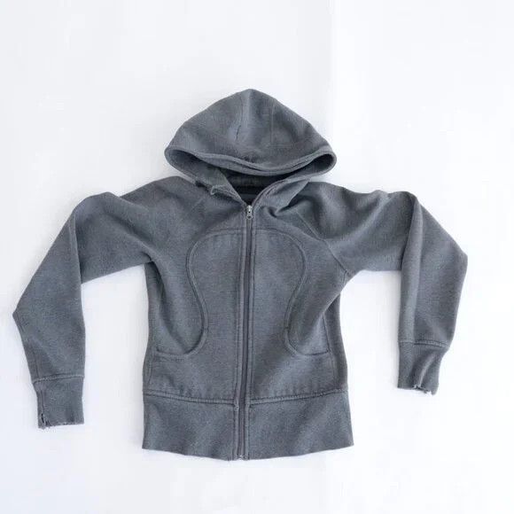 Lululemon Lululemon Grey Scuba Full Zip Up Hoodie Bunny Hug Sweater Size M / US 6-8 / IT 42-44 - 1 Preview