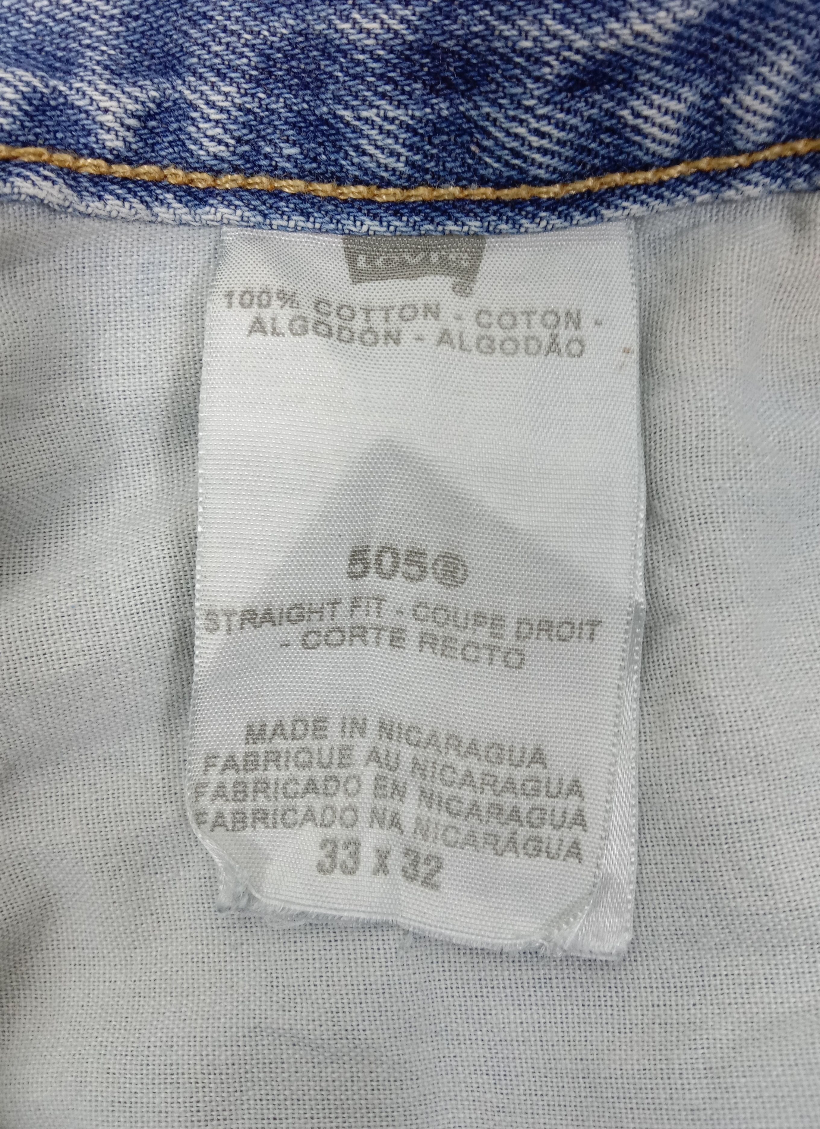 Levi's Vintage Levi's 505 Jeans Regular Fit Light Wash Denim Size US 33 - 14 Thumbnail
