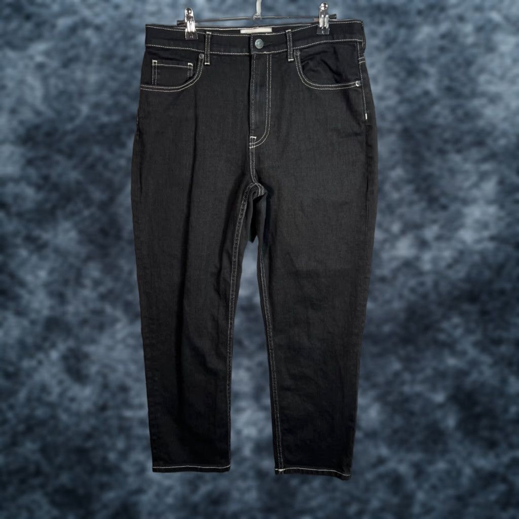 Everlane Everlane Jeans Women 30 Black Dark Wash Cropped High-Rise 5-Pocket Denim Inseam 26 Size 30" / US 8 / IT 44 - 1 Thumbnail
