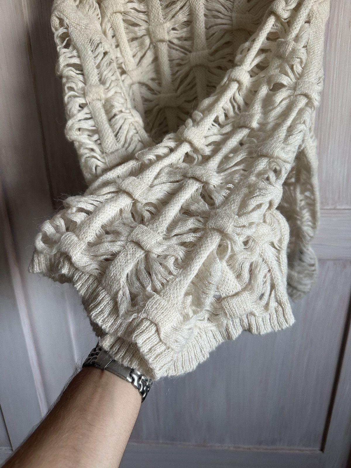 Ground Y × Yohji Yamamoto Ground Y Yohji Yamamoto knit sweater destroyed Size US M / EU 48-50 / 2 - 8 Thumbnail