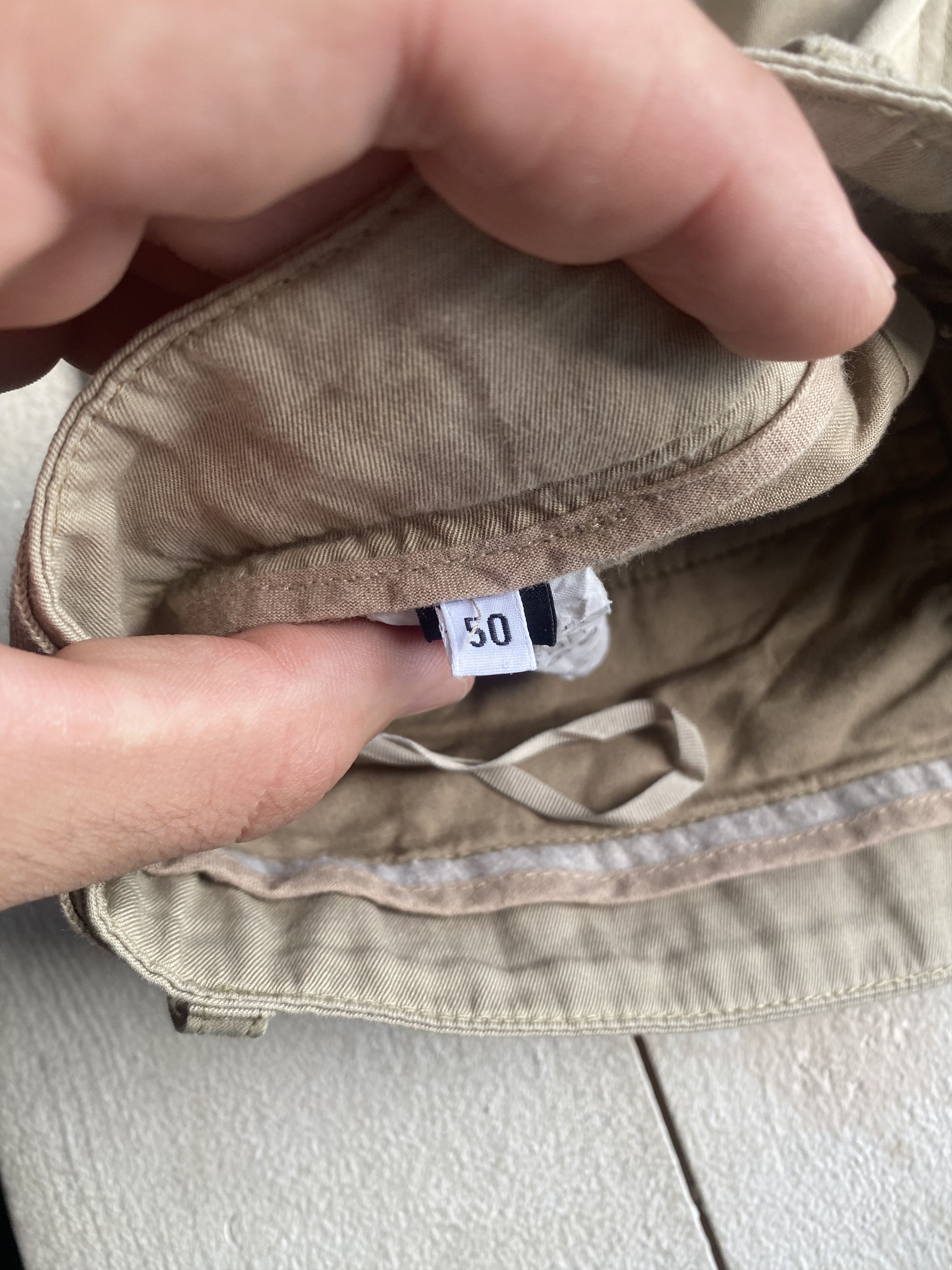 Dolce & Gabbana × Vintage 90s Dolce Gabbana Beige Striped Belted Designer Pants 34 Size US 34 / EU 50 - 9 Thumbnail