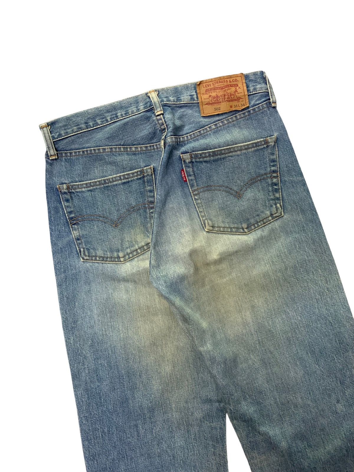 Levi's × Vintage Vintage LEVIS 502 LVC Talon Zipper Redline Selvedge Jeans Size US 30 / EU 46 - 10 Thumbnail