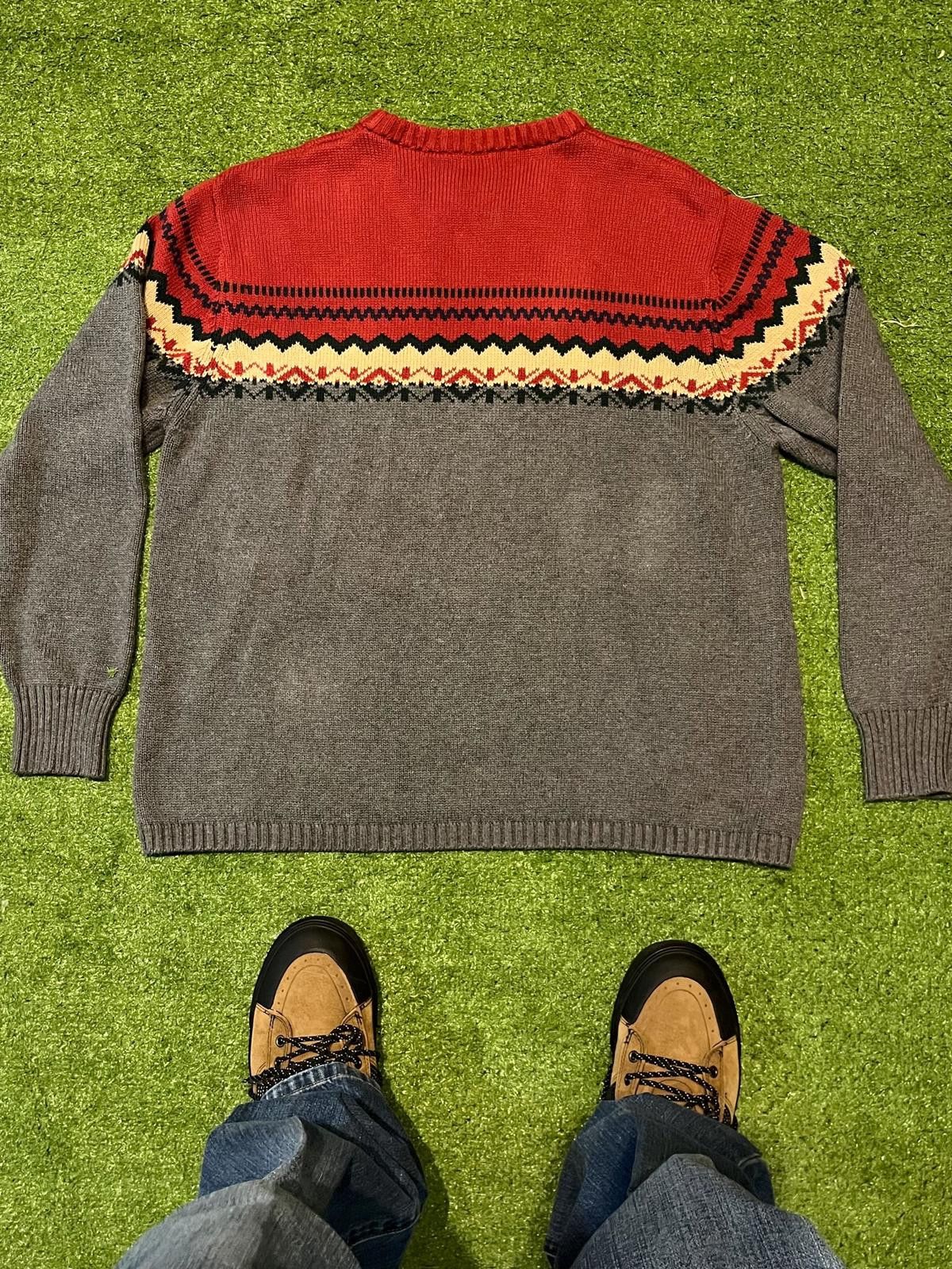 Levi's Levi's Men's Cotton Sweater XL Red and Gray Size US XL / EU 56 / 4 - 2 Thumbnail