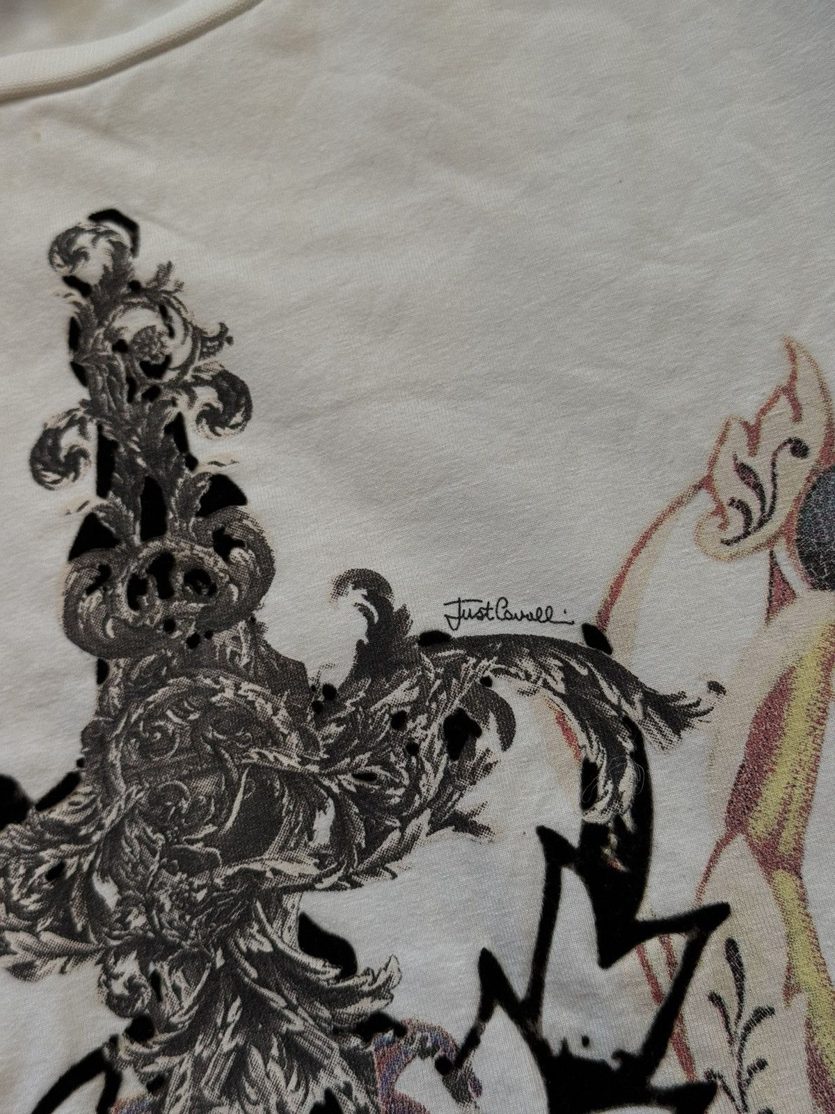 Designer × Just Cavalli × Roberto Cavalli Just Cavalli Y2K graphic t-shirt Size US XL / EU 56 / 4 - 3 Thumbnail