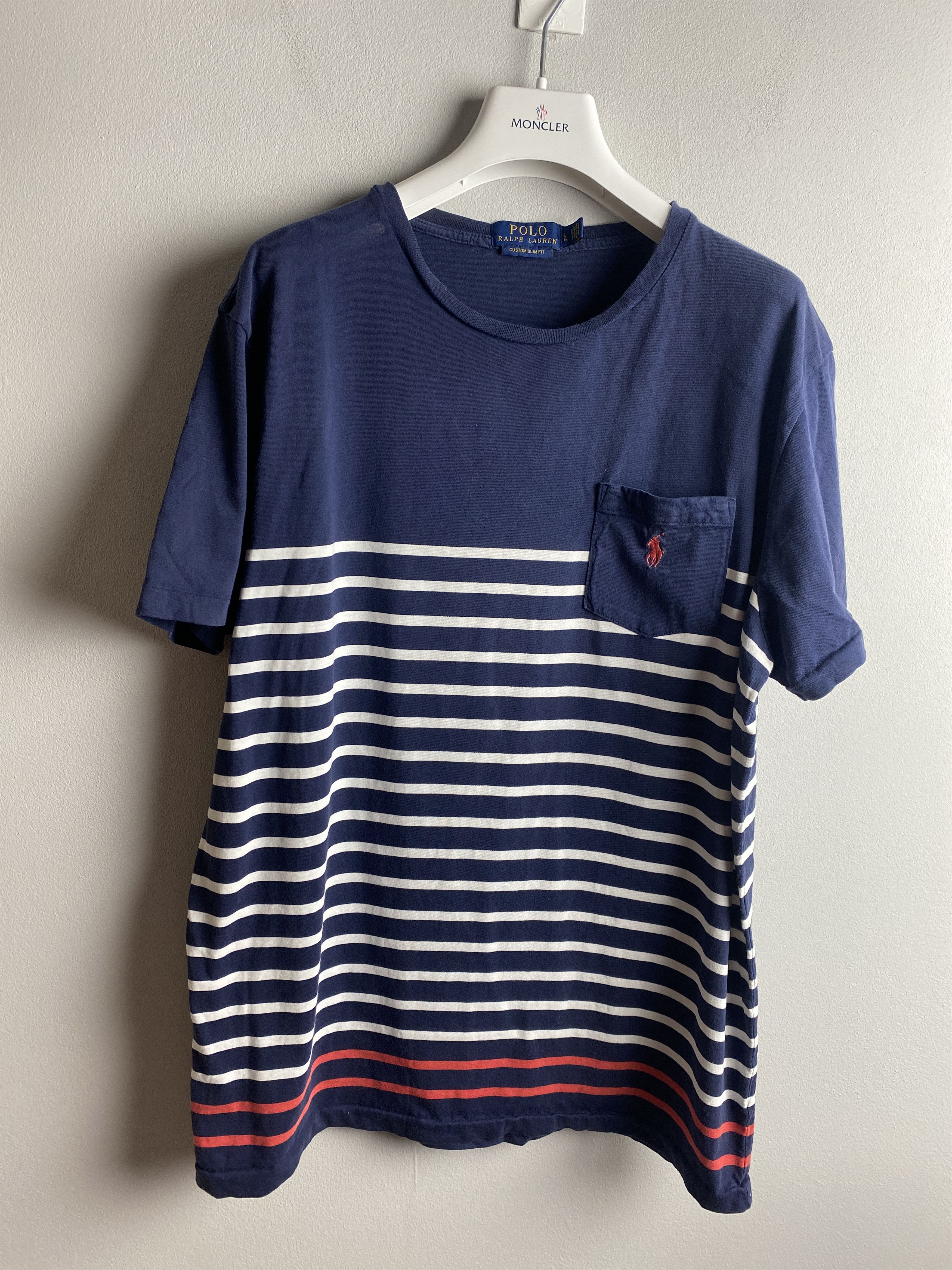 Polo Ralph Lauren Polo Ralph Lauren small pony pocket striped t-shirt tee Size US L / EU 52-54 / 3 - 1 Thumbnail