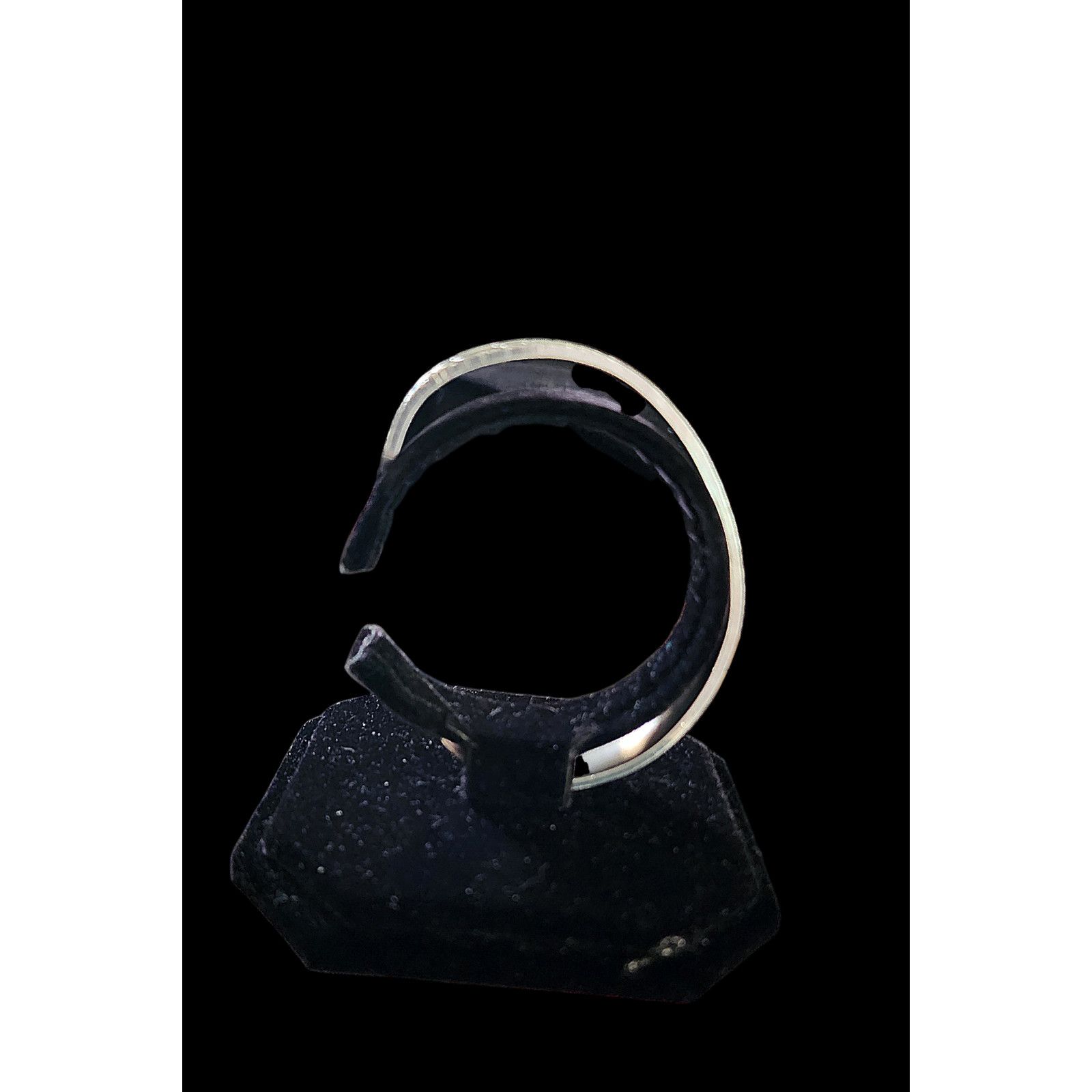 Other Textured metal cuff bracelet, love is forever stamped inside Size ONE SIZE - 4 Thumbnail