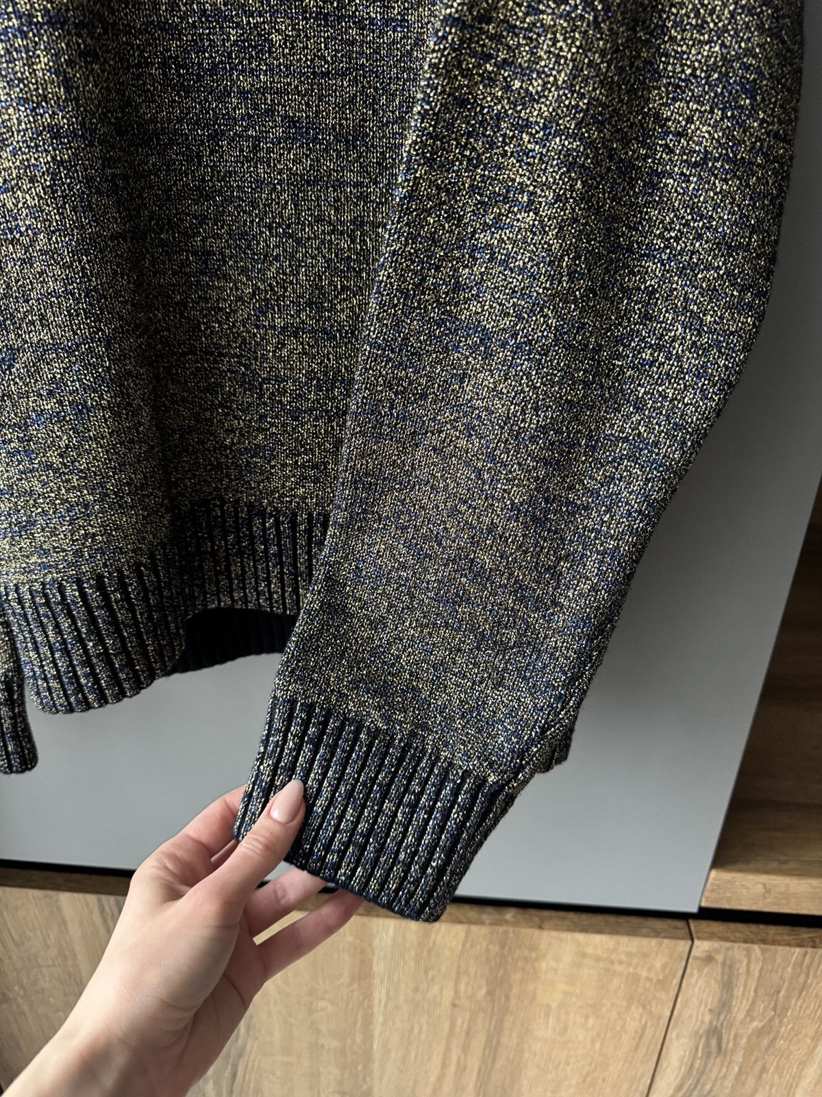 Dries Van Noten Dries Van Noten Wool-Blend Metallic Sweater Size US S / EU 44-46 / 1 - 2 Thumbnail