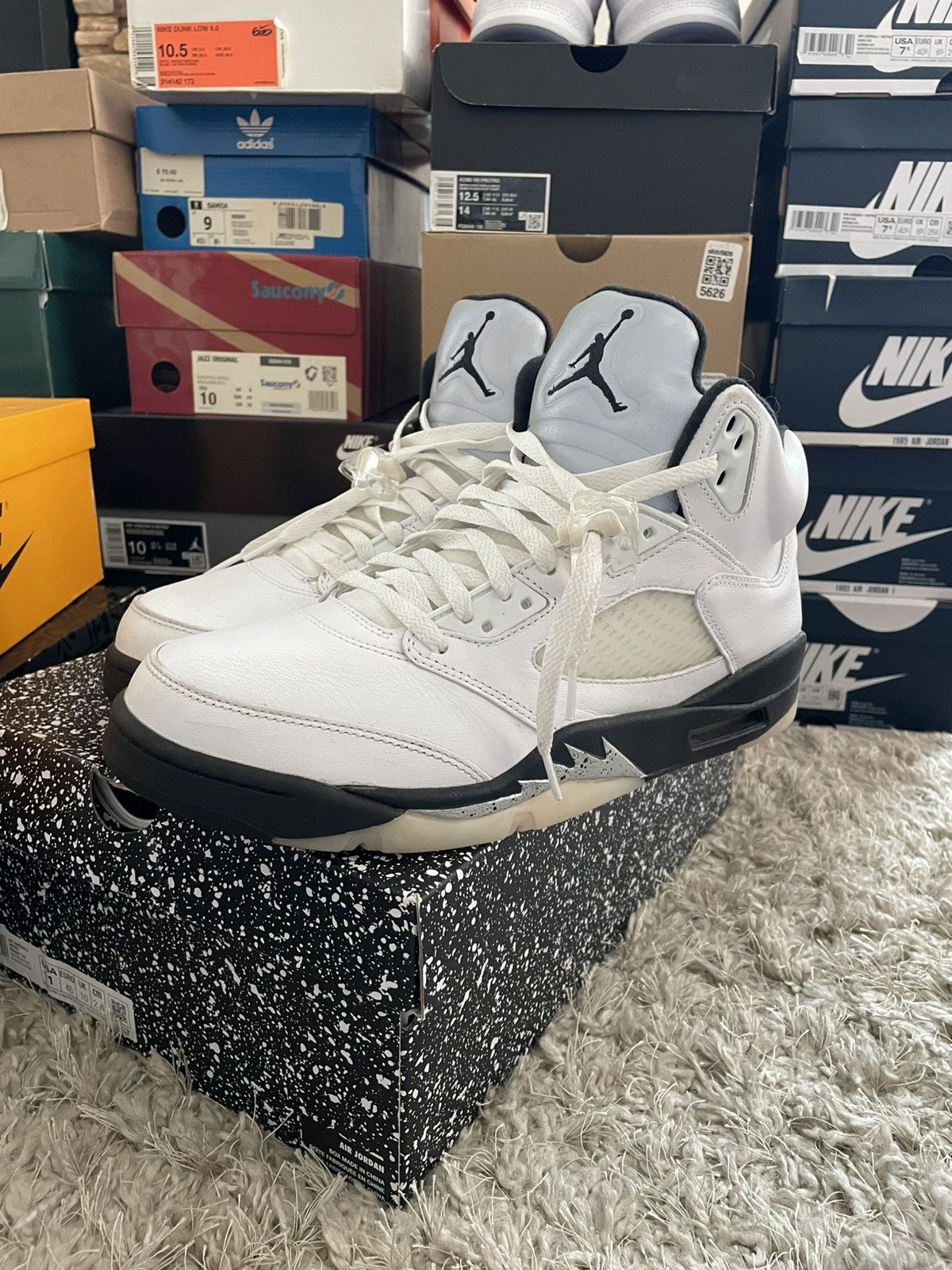 Jordan 5 White Black