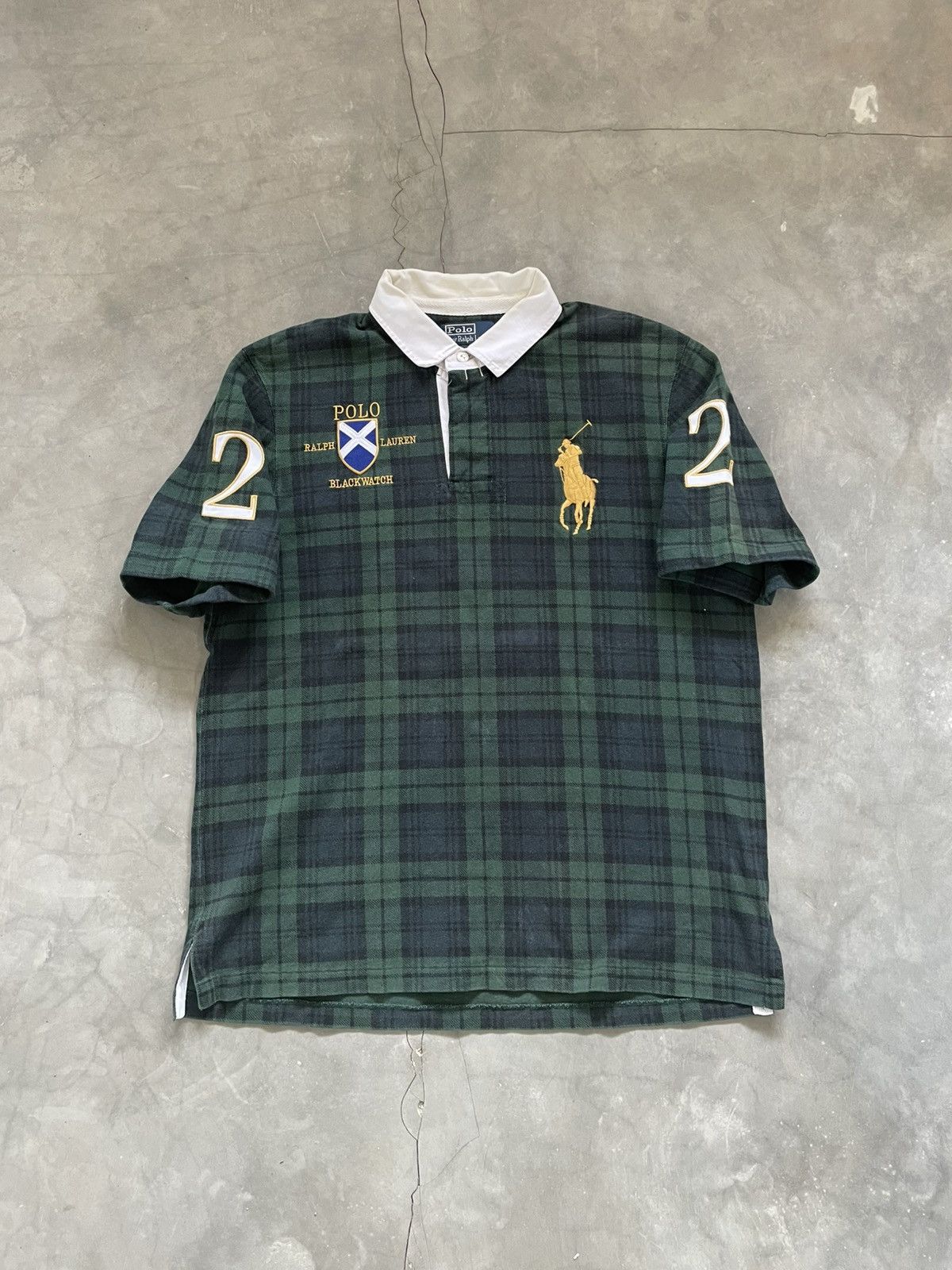 Polo Ralph Lauren Rare Polo Ralph Lauren Black Watch Tartan Chief Keef Style Size US XL / EU 56 / 4 - 2 Thumbnail