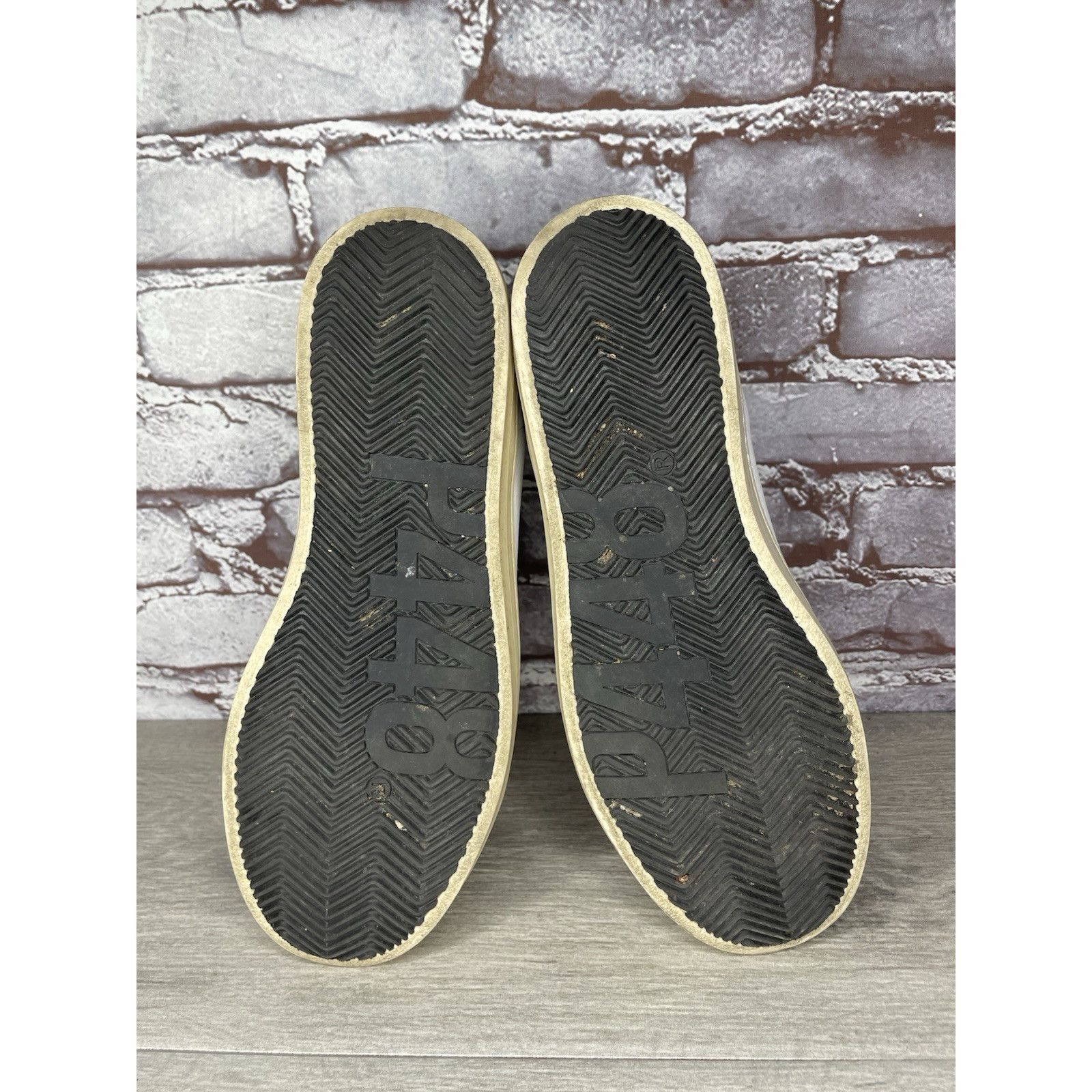 P448 P448 John Kale Bia White Leather Grey Lace Up Casual Sneaker Size US 11 / IT 41 - 6 Thumbnail
