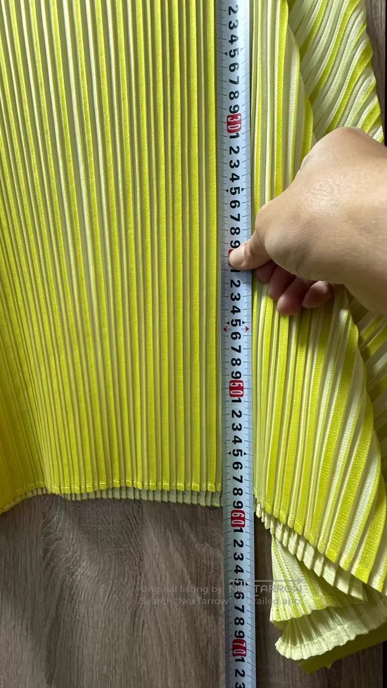 Issey Miyake Issey Miyake Yellow Tank Top Size L / US 10 / IT 46 - 7 Thumbnail