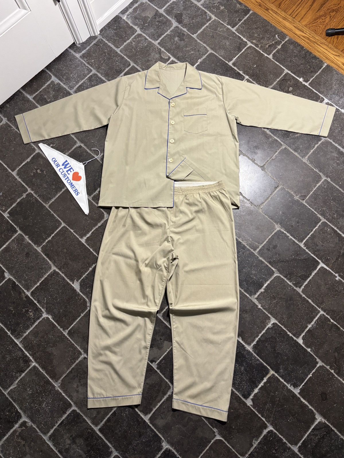 Vintage Vintage Pajamas Matching Sleep Set Two Piece PJs Size US 36 / EU 52 - 2 Thumbnail