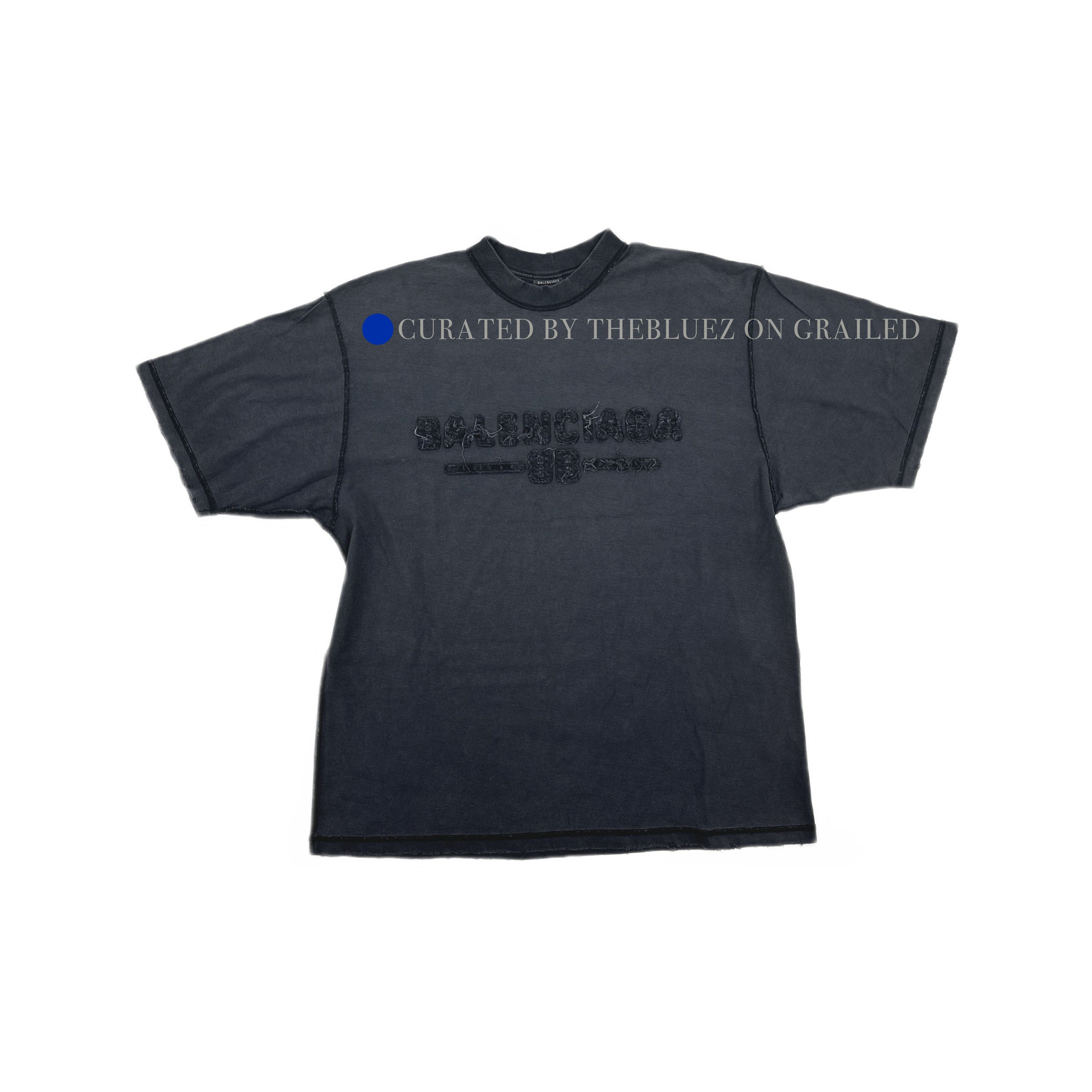 Balenciaga Balenciaga Graffiti Logo T-Shirt Black L New | Grailed