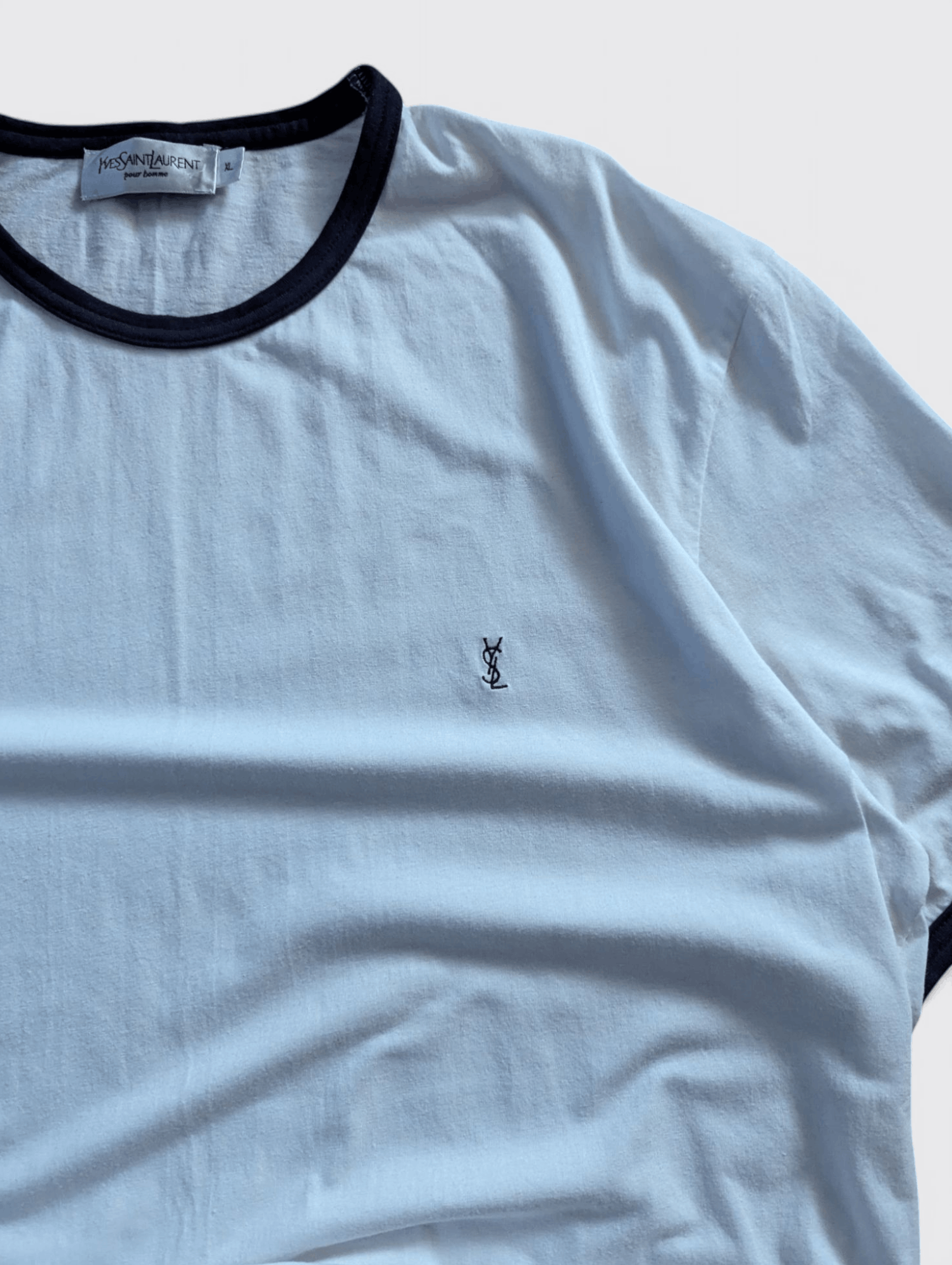 Yves Saint Laurent Yves Saint Laurent White Tshirt Size US XL / EU 56 / 4 - 4 Thumbnail